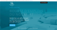 Desktop Screenshot of bourse-emplois-notaires.fr